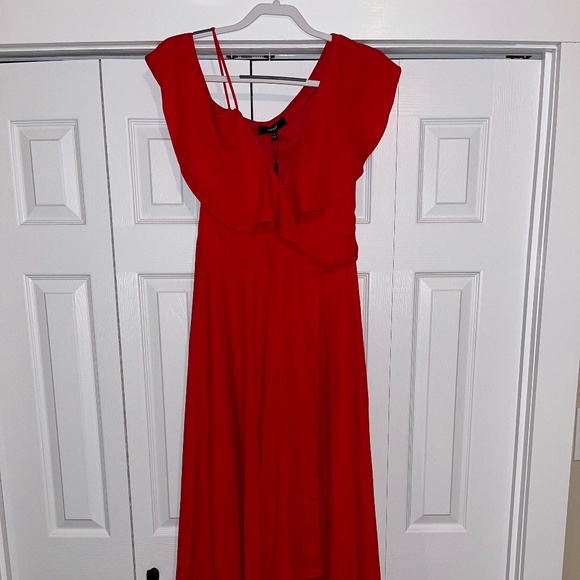 Red gown